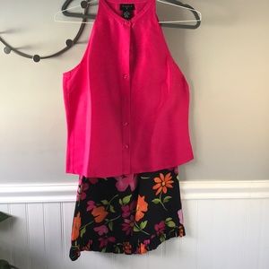 Studio G Silk coordinates-Blouse and Skirt sz 6